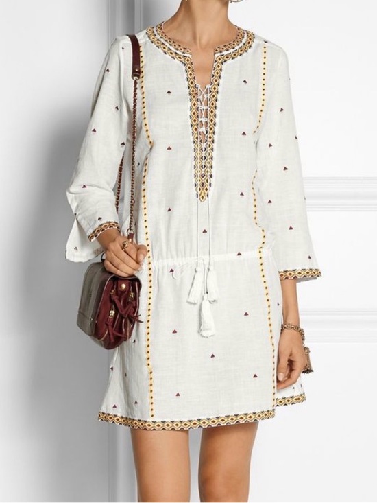 Talitha Dresses & Skirts - TALITHA COLLECTION Cotton Voile Embroidered Tassel SHYLA Dress S Coverup $RT 428